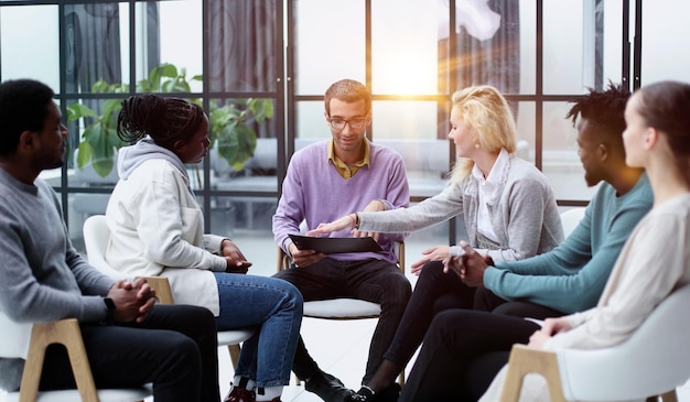 Executive Team Listening to Contrary Views from Colleague