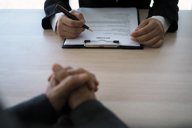 Executives are interviewing candidates