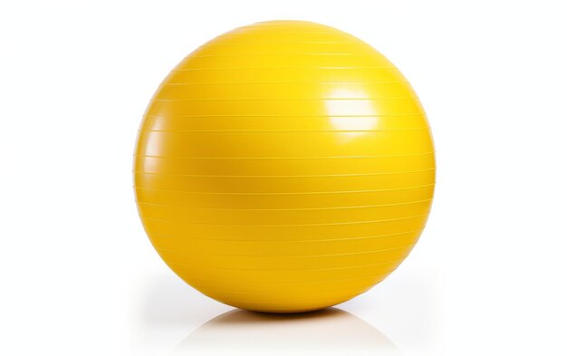 Exercise Ball on White Background