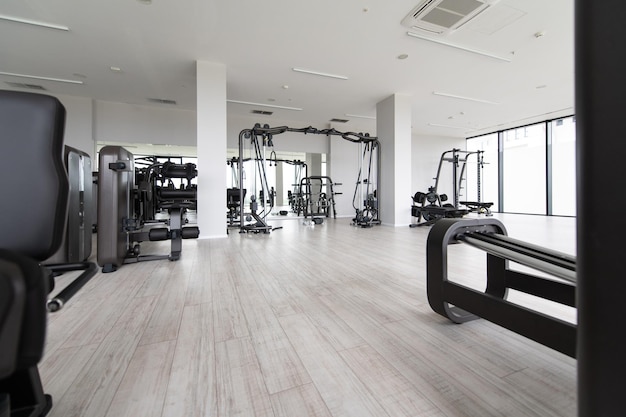 Exercise Machines In A Modern Gym