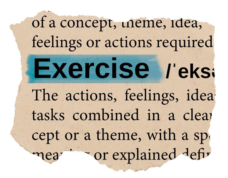 फोटो exercise png word sticker torn paper dictionary transparent background
