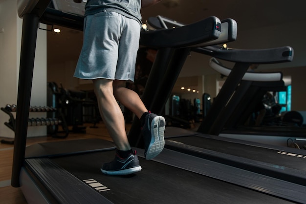 Exercising On A Treadmill CloseUp