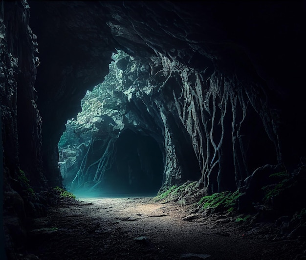 Exit from the dark cave to the light