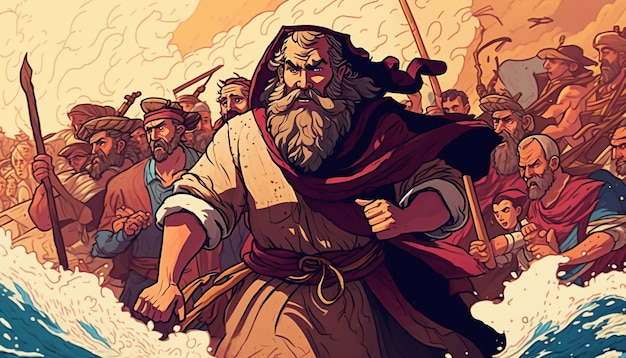 Исход библейского Моисея через Красное море