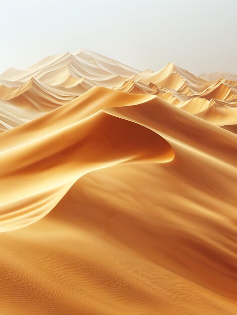 Фото Исход с текстурой песчаных дюн эффект песчаного коллажа иллюстрация пустыни тенденционный фон декор