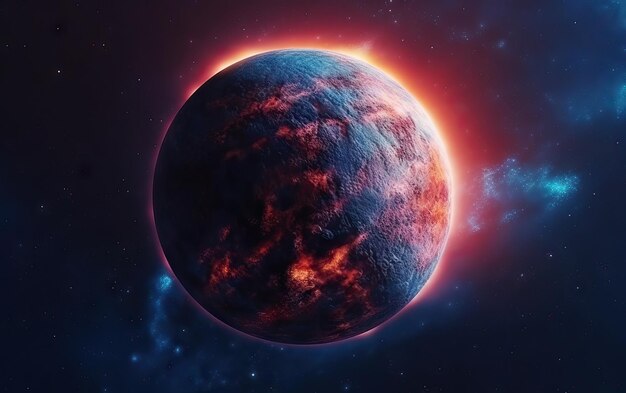 Exoplanet cinematic Exploration Fantasy Landscape Экзопланеты в красочном пространстве с созвездиями