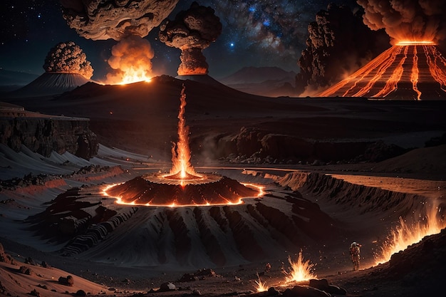 Exoplanetair geologisch onderzoek naar een vulkanische wereld