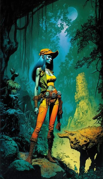 Foto exotic alien swamp exploration splendida space vixen