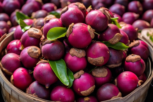 Exotic and delicious thai market offers the best deals on mangosteen the king of tropical fruits