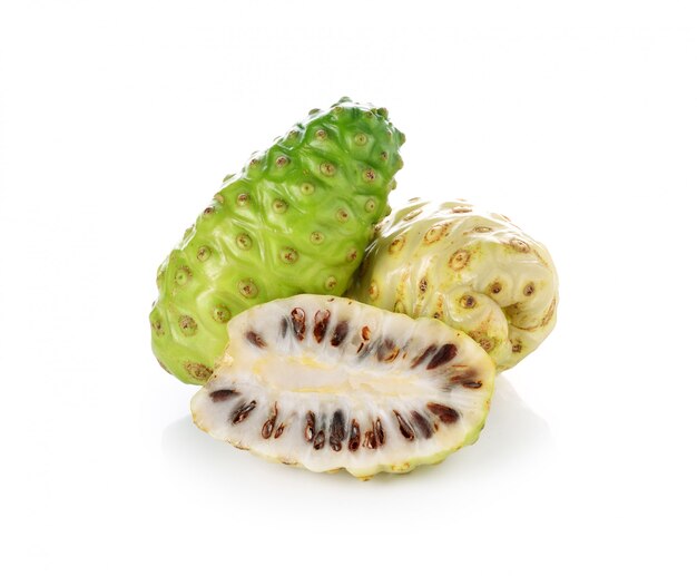 Exotic Fruit - Noni on white background