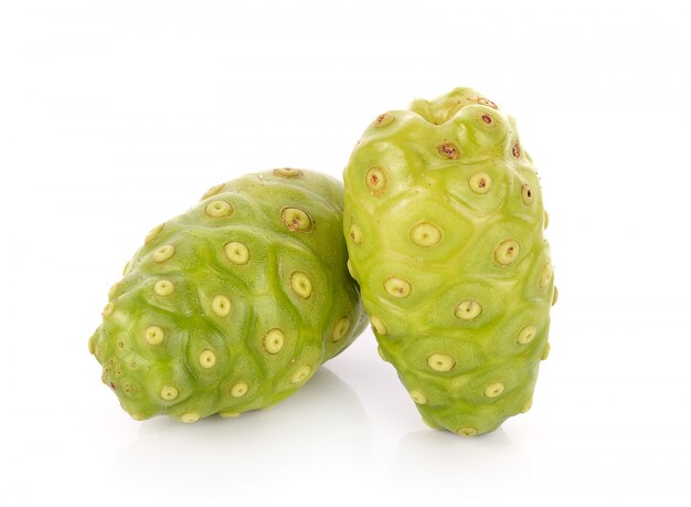 Exotic Fruit - Noni on white background