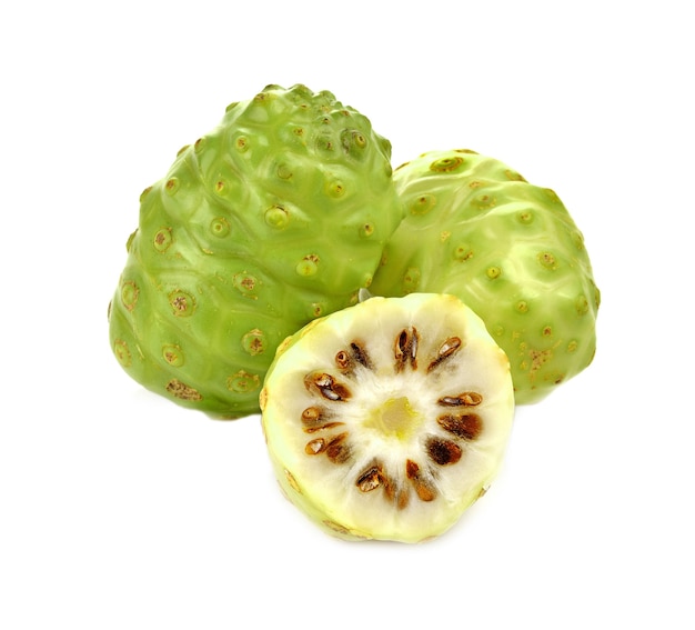 Exotic Fruit. Noni on white