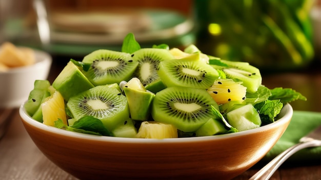 Exotic Fruit Salad Kiwi and Mango Harmony