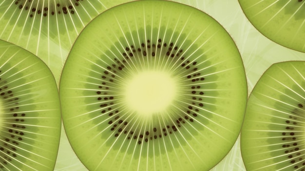 Photo exotic kiwi fruit closeup