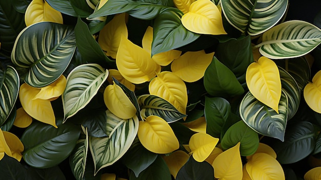 exotic leaves wallpaper