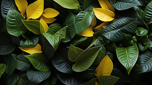 exotic leaves wallpaper