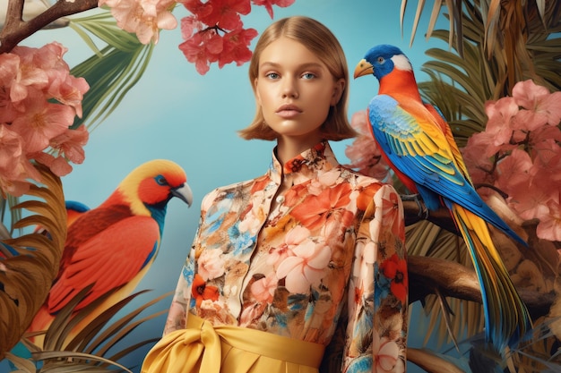 Exotic Paradise A Vibrant Tropical Summer Fashion Journey