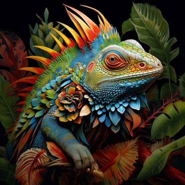 Exotic pets with vibrant and intricate patterns