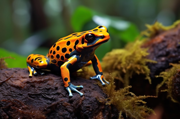 Exotic Poison Dart Frogs in the Understory