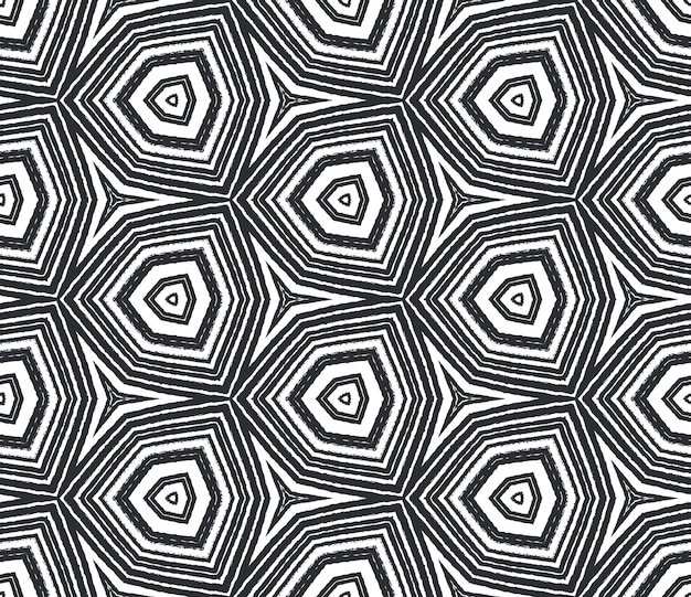 Exotic seamless pattern Black symmetrical