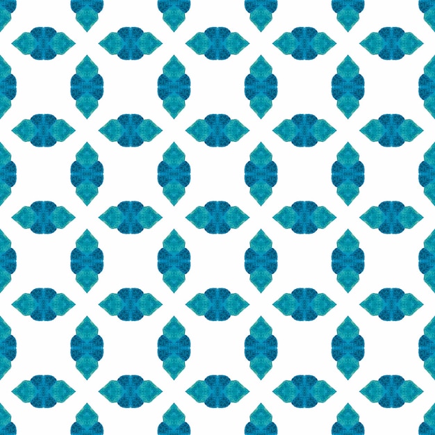 Photo exotic seamless pattern blue alluring boho chic summer design textile ready valuable print swimwear fabric wallpaper wrapping summer exotic seamless border