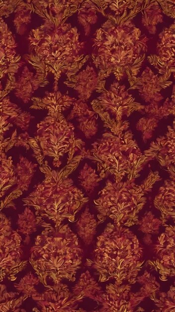 Exotic seamless pattern maroon symmetrical