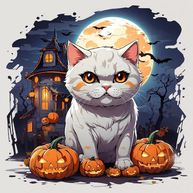 Photo exotic shorthair cat celebrating halloween 2