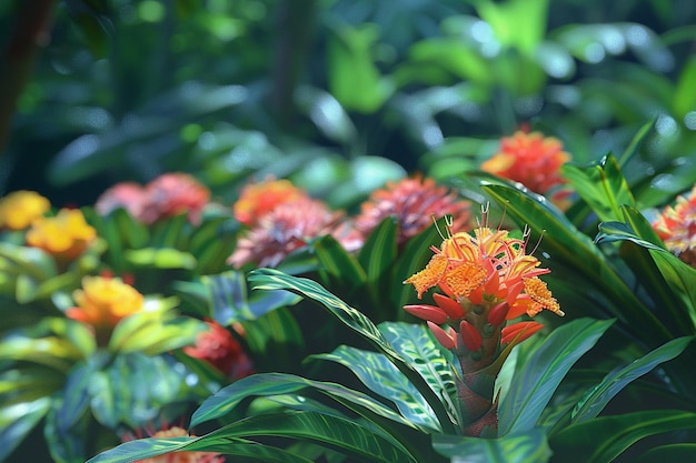 植物園 の 異国 の 熱帯 の 花