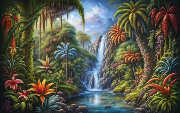 Exotic Tropical Realms Background