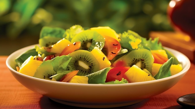 Exotische Fruitsalade Kiwi en Mango Harmonie