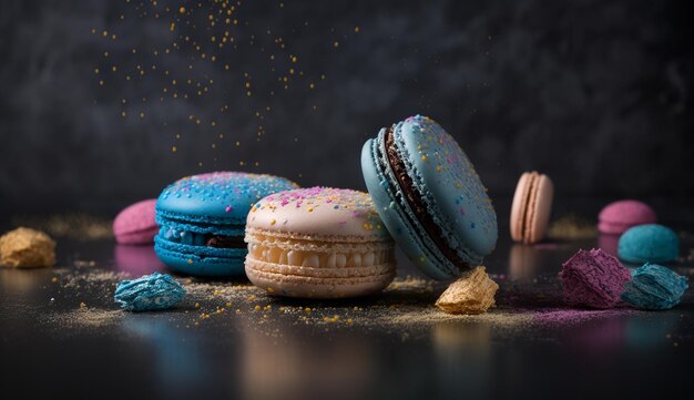 Exotische macarons met ongebruikelijke smaken