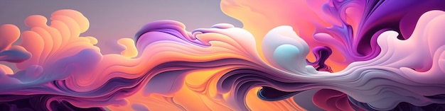 Expansive Abstract Wallpaper in Soft Pastel Nuances