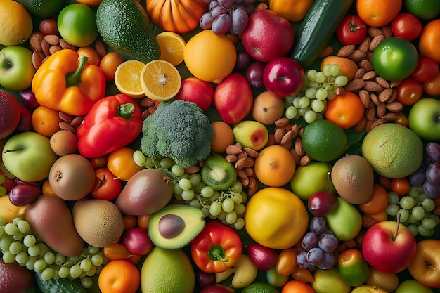 Expansive Aerial View of Vibrant Assortment