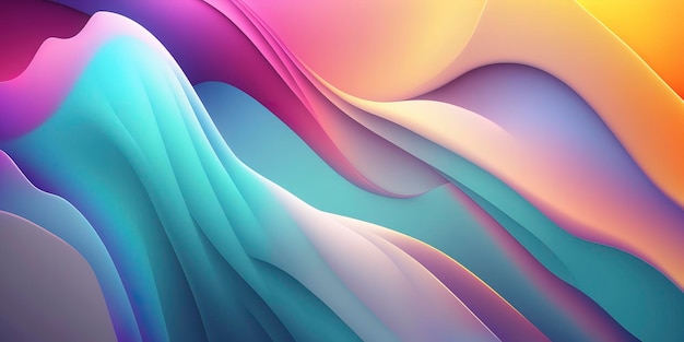 Expansive PastelColored Abstract Design for Wallpaper