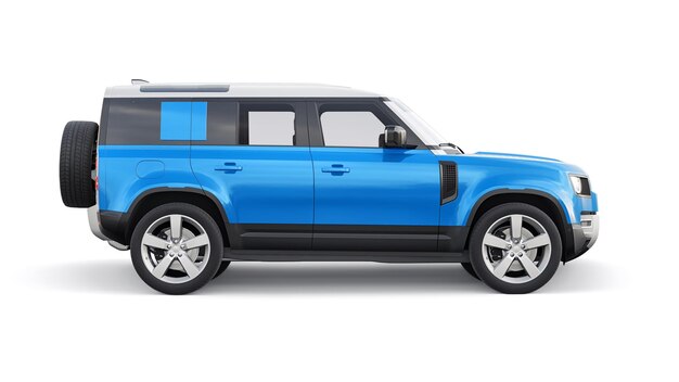 Expedition SUV for rural areas and outdoor activities 3d render