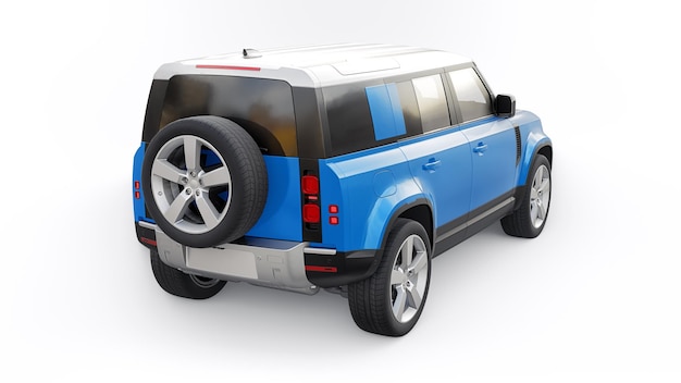 Expedition SUV for rural areas and outdoor activities 3d render
