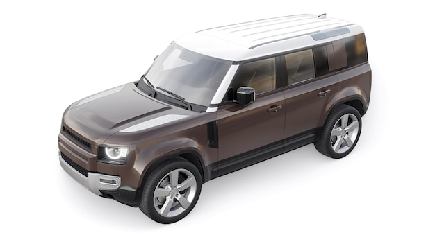 Photo expedition suv for rural areas and outdoor activities 3d render