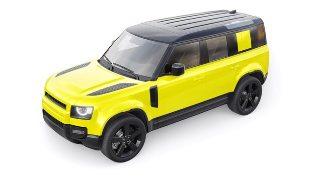 Expedition SUV for rural areas and outdoor activities 3d render