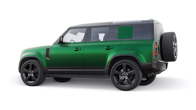 Expedition SUV for rural areas and outdoor activities 3d render