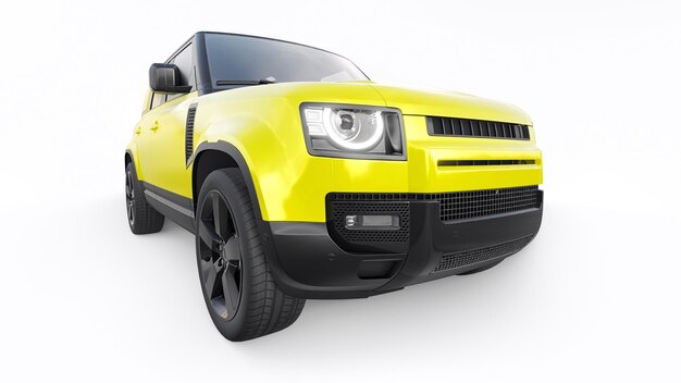 Expedition SUV for rural areas and outdoor activities 3d render