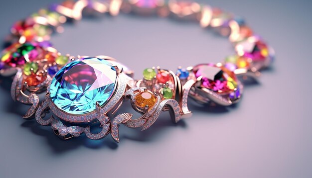 Expensive and luxury Jewelry macro photoshoot Isometric 3d and amazing detailed design