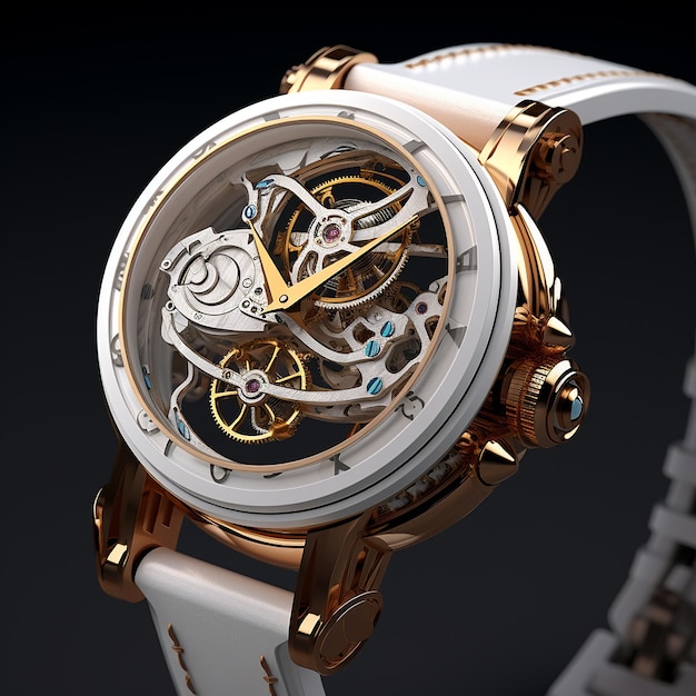 expensive watch with a touch of gold