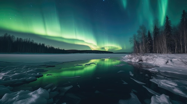 Premium Photo  Experience the aweinspiring spectacle of the aurora 