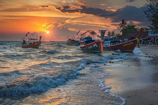 Experience the cultural charm of Hua Hin Beach whe generative ai