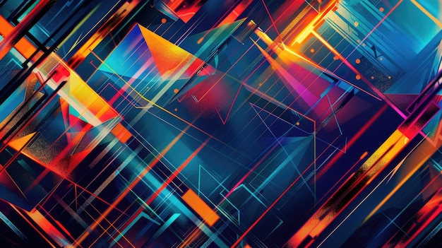 Experience the electrifying charm of a neon abstract texture background adorned with