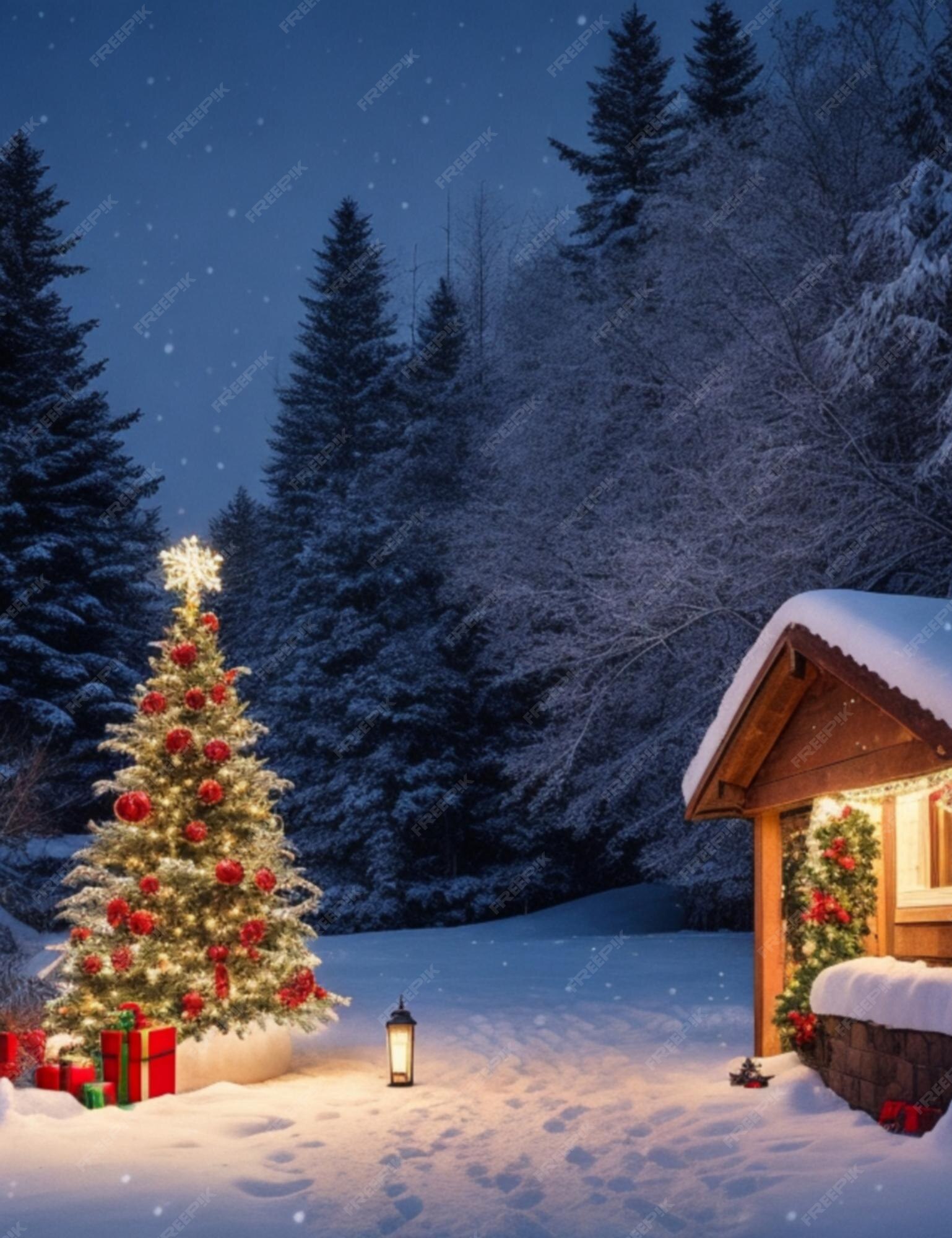 Premium AI Image | Experience the enchanting delights of a Christmas 