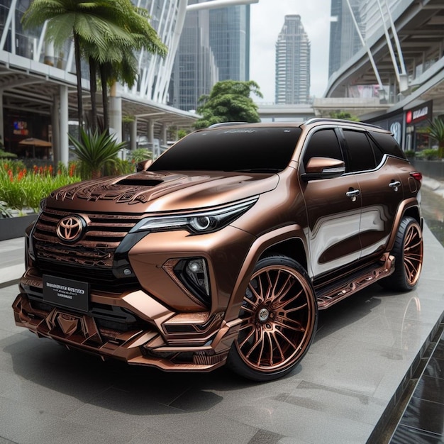 Photo experience the enduring charm of the avantgarde bronze color toyota fortuner in focus