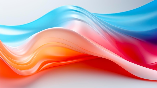 Experience the energy of vibrant sinuous waves, a modern artwork perfect for graphic design projects. created with generative ai technology