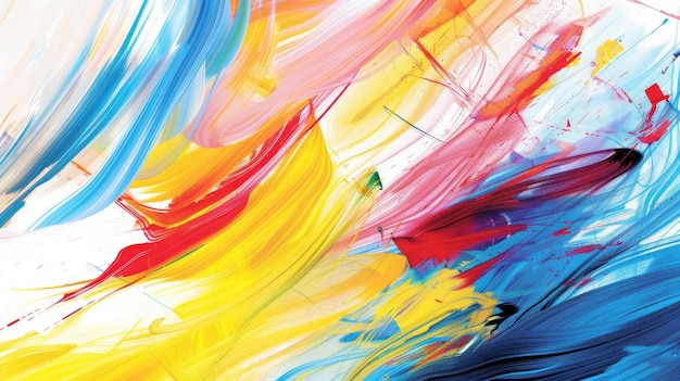 Experience the fusion of technology and human ingenuity with an abstract colorful backdrop