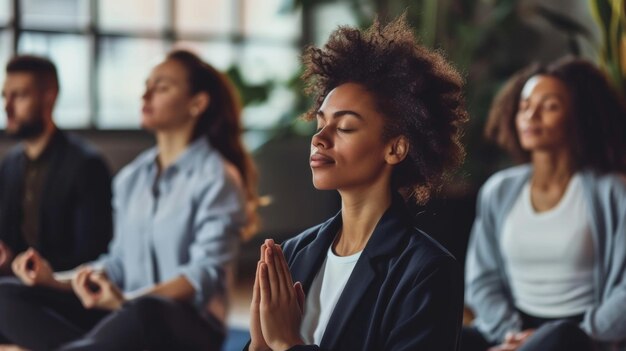 Foto sperimentare una maggiore chiarezza e una migliore capacità di prendere decisioni con la meditazione regolare e